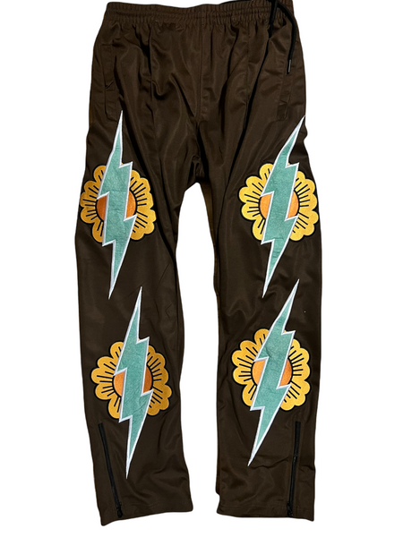 B.L.A.C.K. TRACK PANTS Chocolate Brown