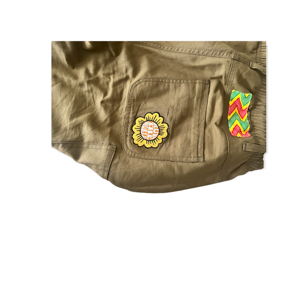 B.L.A.C.K. Flare Pants- Olive
