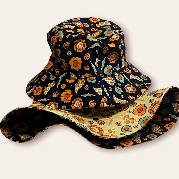 B.L.A.C.K Bucket Hat (Mint/Navy)