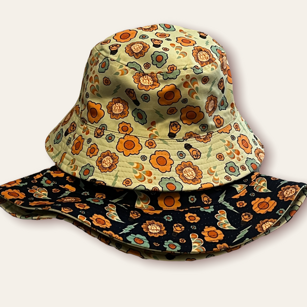 B.L.A.C.K Bucket Hat (Mint/Navy)