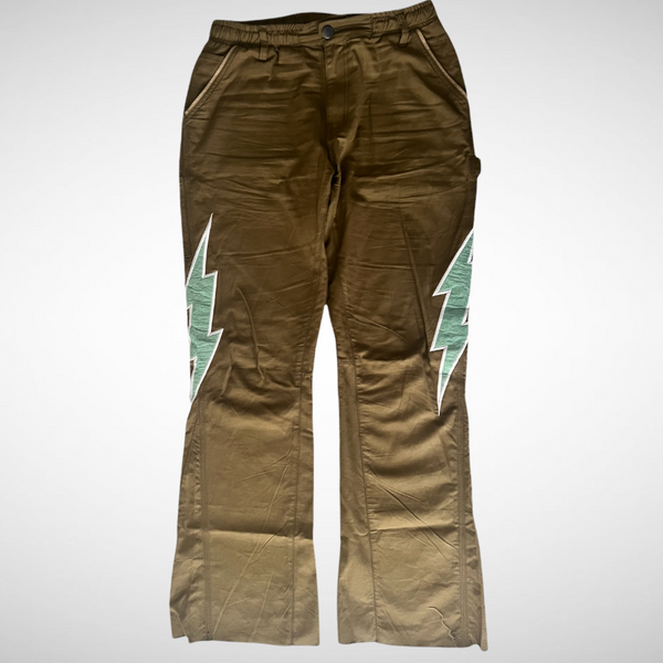 B.L.A.C.K. Flare Pants- Olive