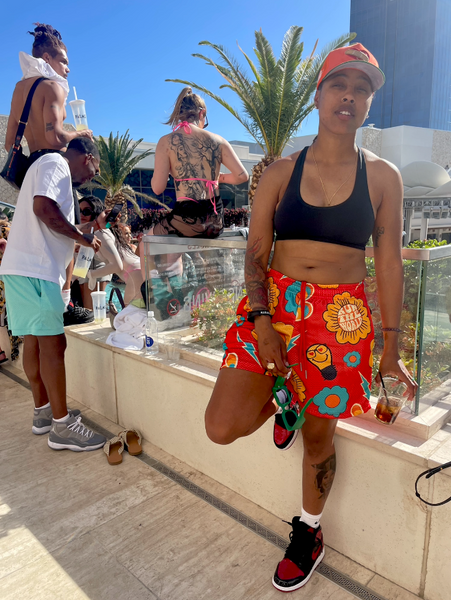 B.L.A.C.K is Beautiful Shorts- Shellheart Red